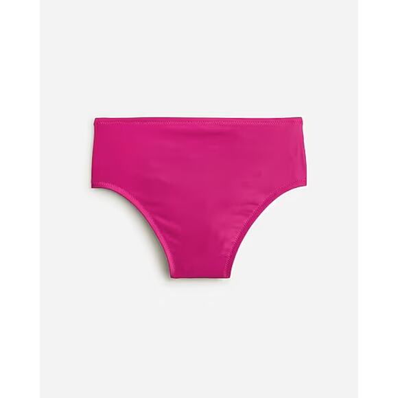 J Crew Womens Size S High Rise Full Coverage Bikini Bottom Pink Stretch BM642 - Picture 3 of 9